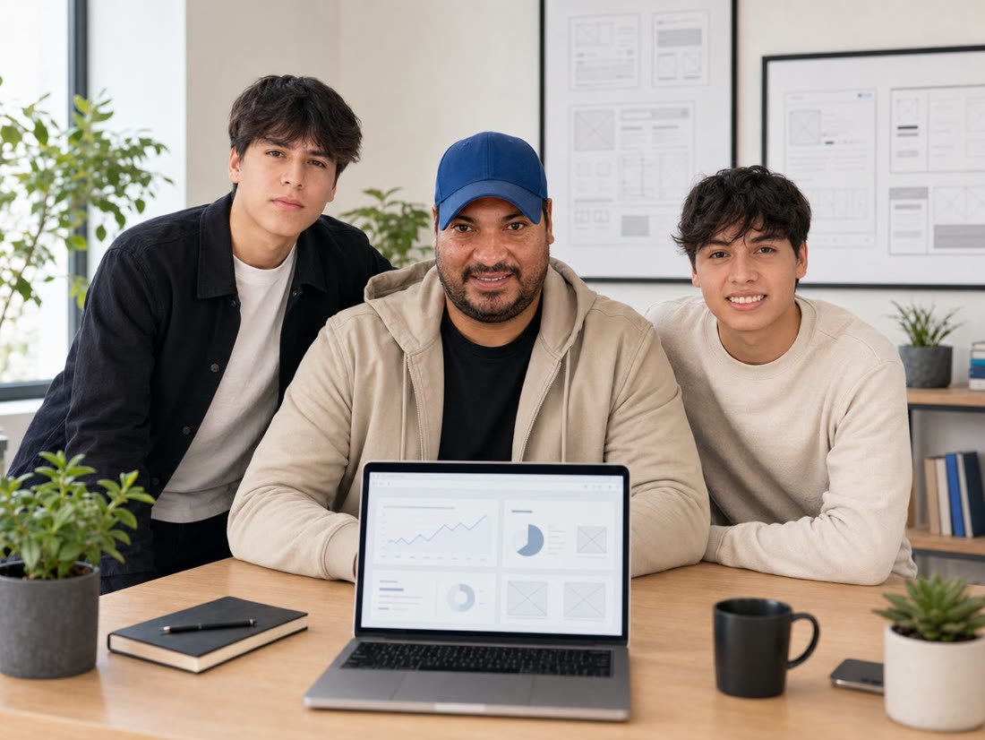The Northline Web Studio team in their office