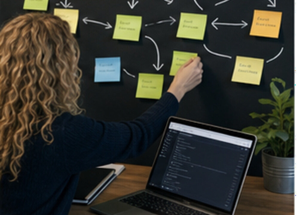 Connected workflow map for website, CRM, scheduling, payments, and reporting