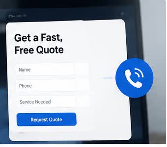 Lead generation page mockup